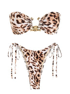 Zaful Swimsuit with gold buckle in classic shape