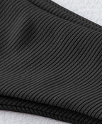 Zaful Swimsuit top with embossed structure season 2025, black
