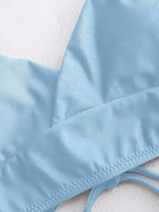 Zaful Swimsuit Top, Sky Blue