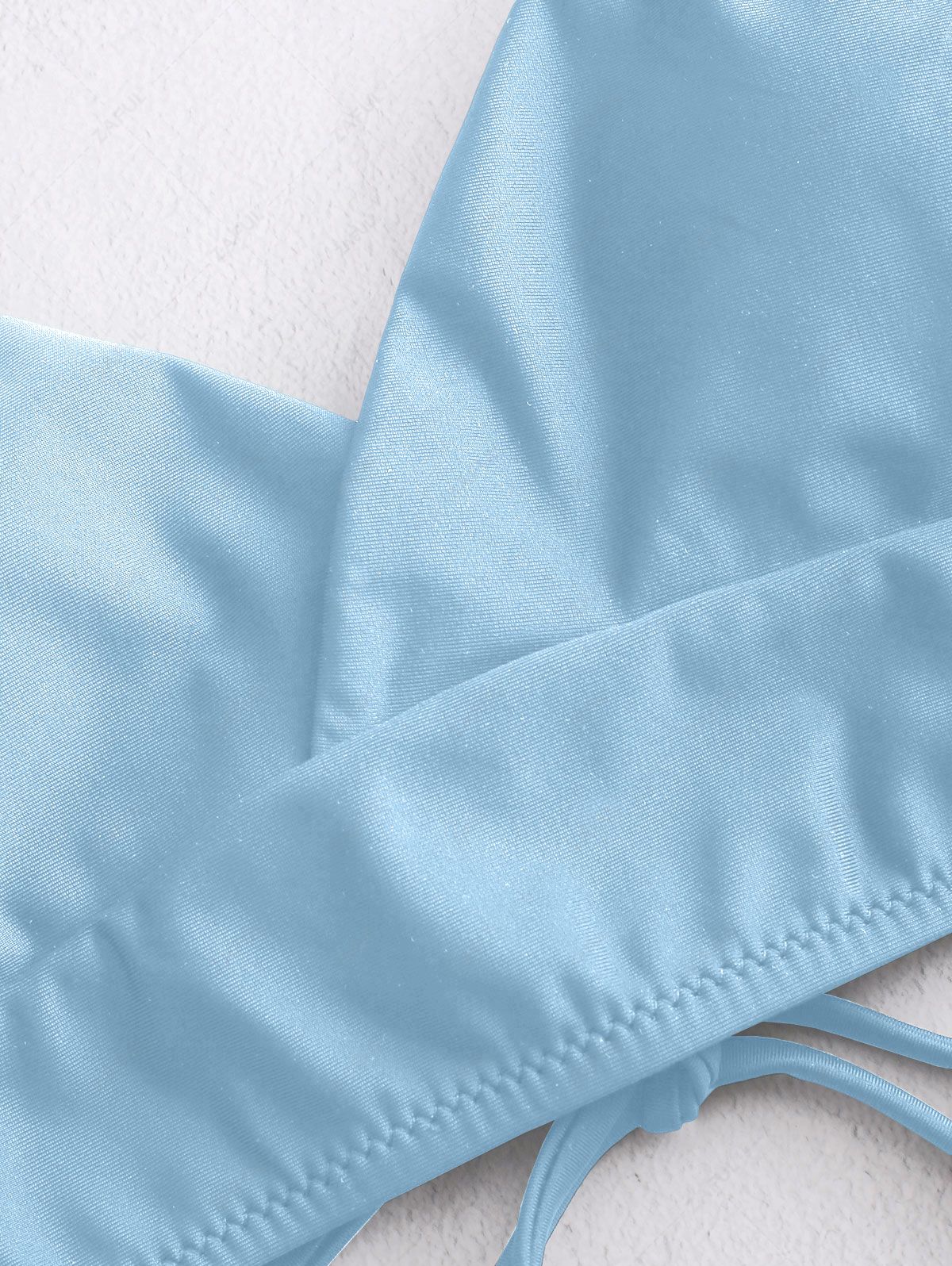 Zaful Swimsuit Top, Sky Blue