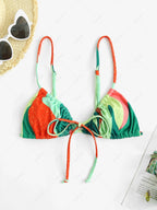 Zaful Swimsuit top and bottom set, multicolor