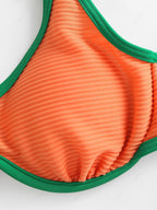 Zaful One-Strap Swimsuit Top, Orange