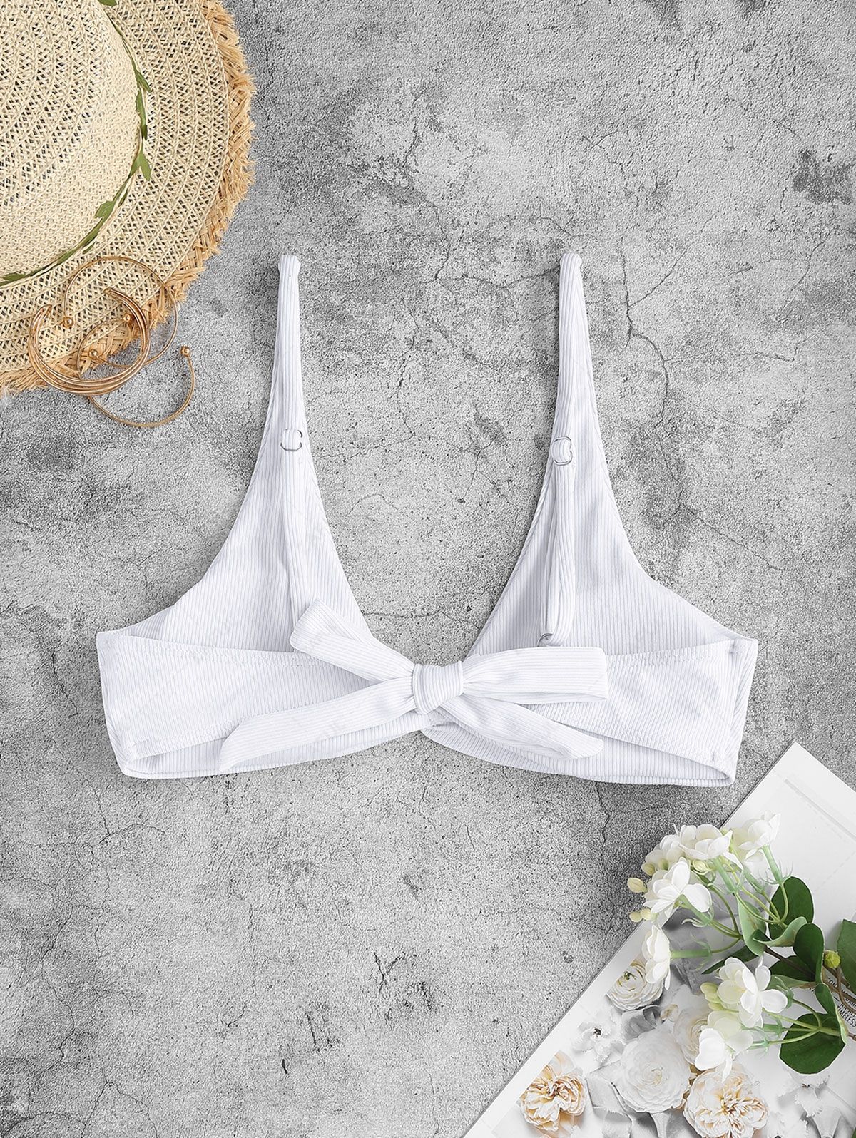 Zaful Swimsuit Top, White