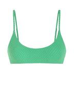 Zaful Textured Fabric Swimsuit Set, Green