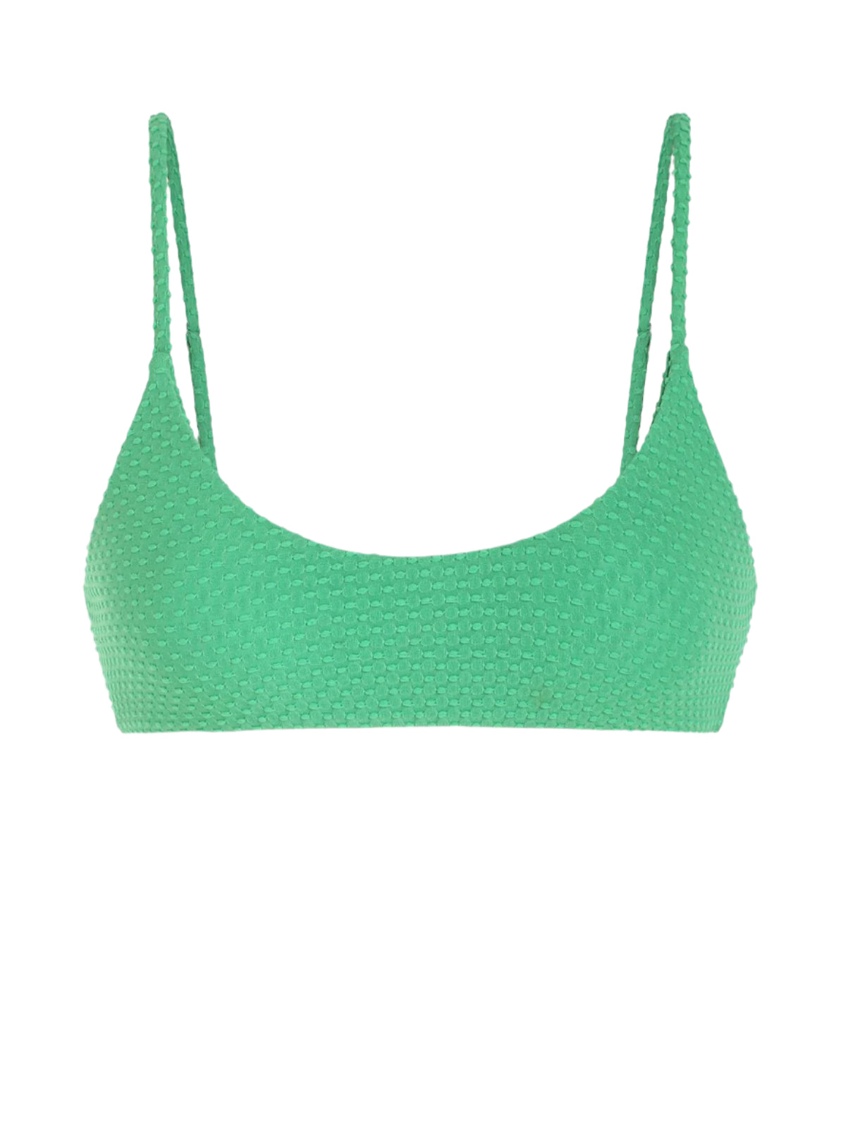 Zaful Textured Fabric Swimsuit Set, Green