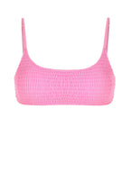 ZAFUL Ruched Strappy Swimsuit Set, Pink