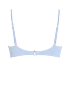Zaful Textured Swimsuit Top, Light Blue
