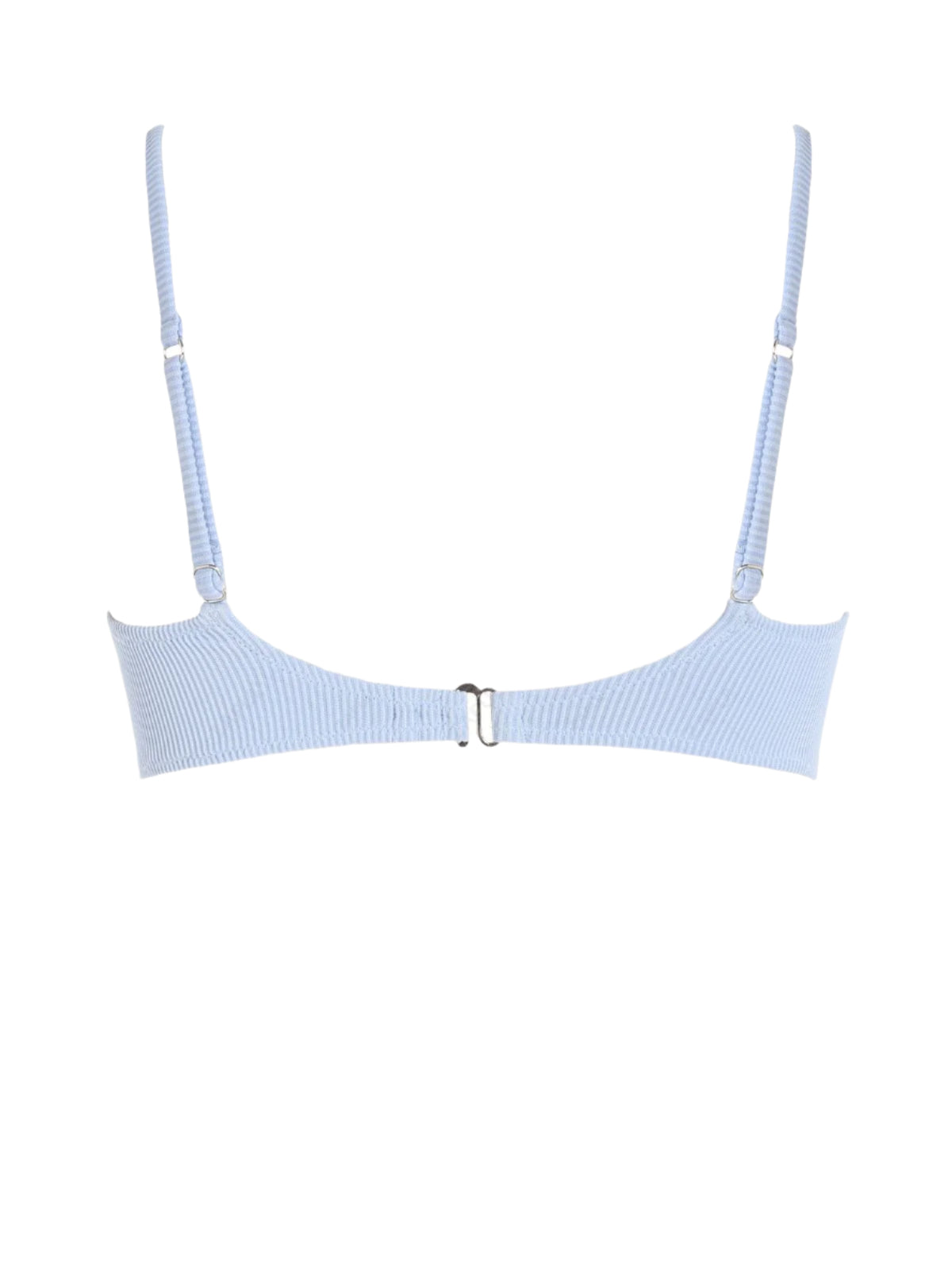 Zaful Textured Swimsuit Top, Light Blue
