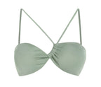 Zaful Swimsuit top with glitter effect season 2025, green