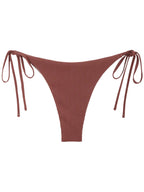 Zaful Embossed Ruffle Swimsuit Summer 2025, Brown
