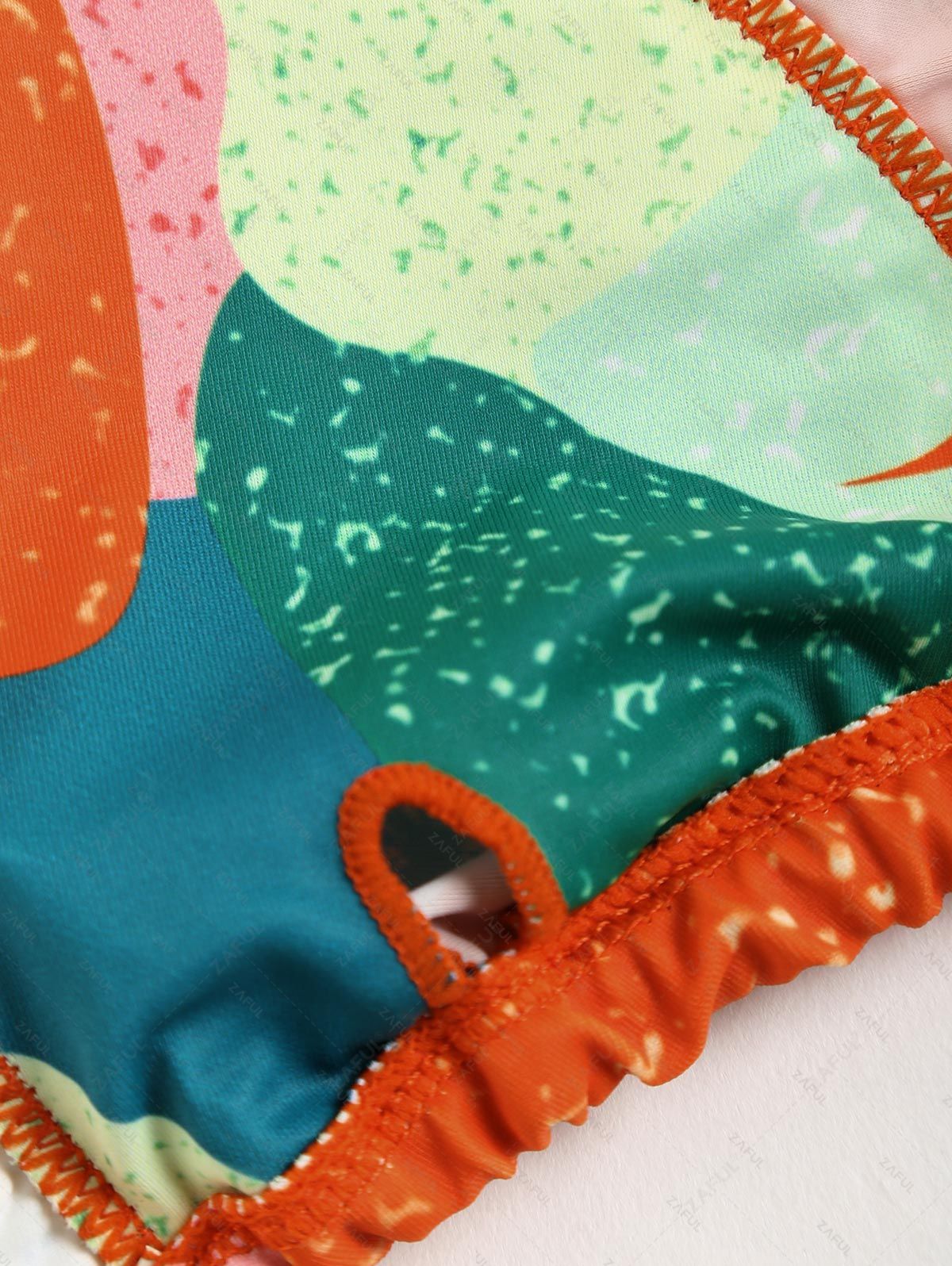 Zaful Swimsuit top and bottom set, multicolor