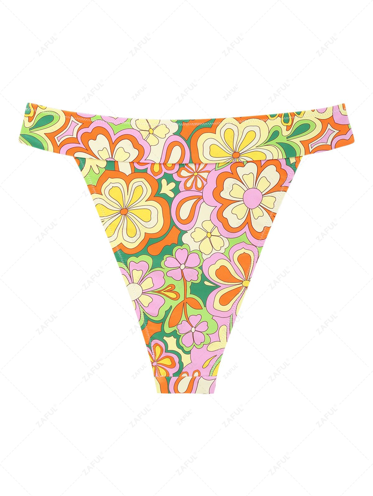 Zaful Printed Swimsuit Bottom, Multicolor