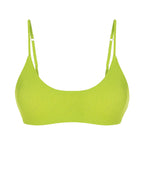 Zaful Textured Swimsuit Top, Light Green