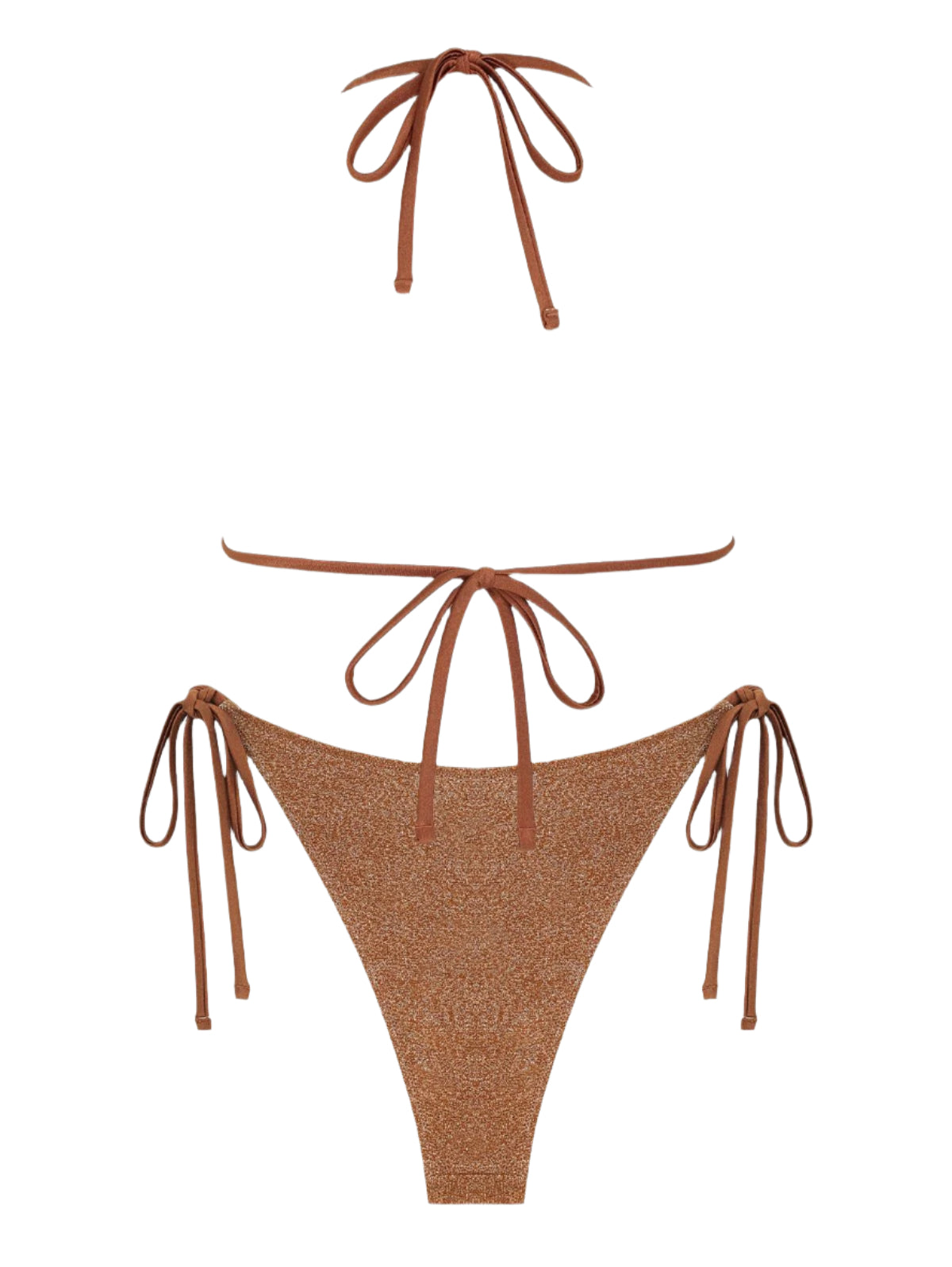 Zaful Swimsuit with shiny effect season 2025, brown