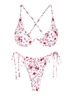 Zaful Two-piece underwired swimsuit, floral print