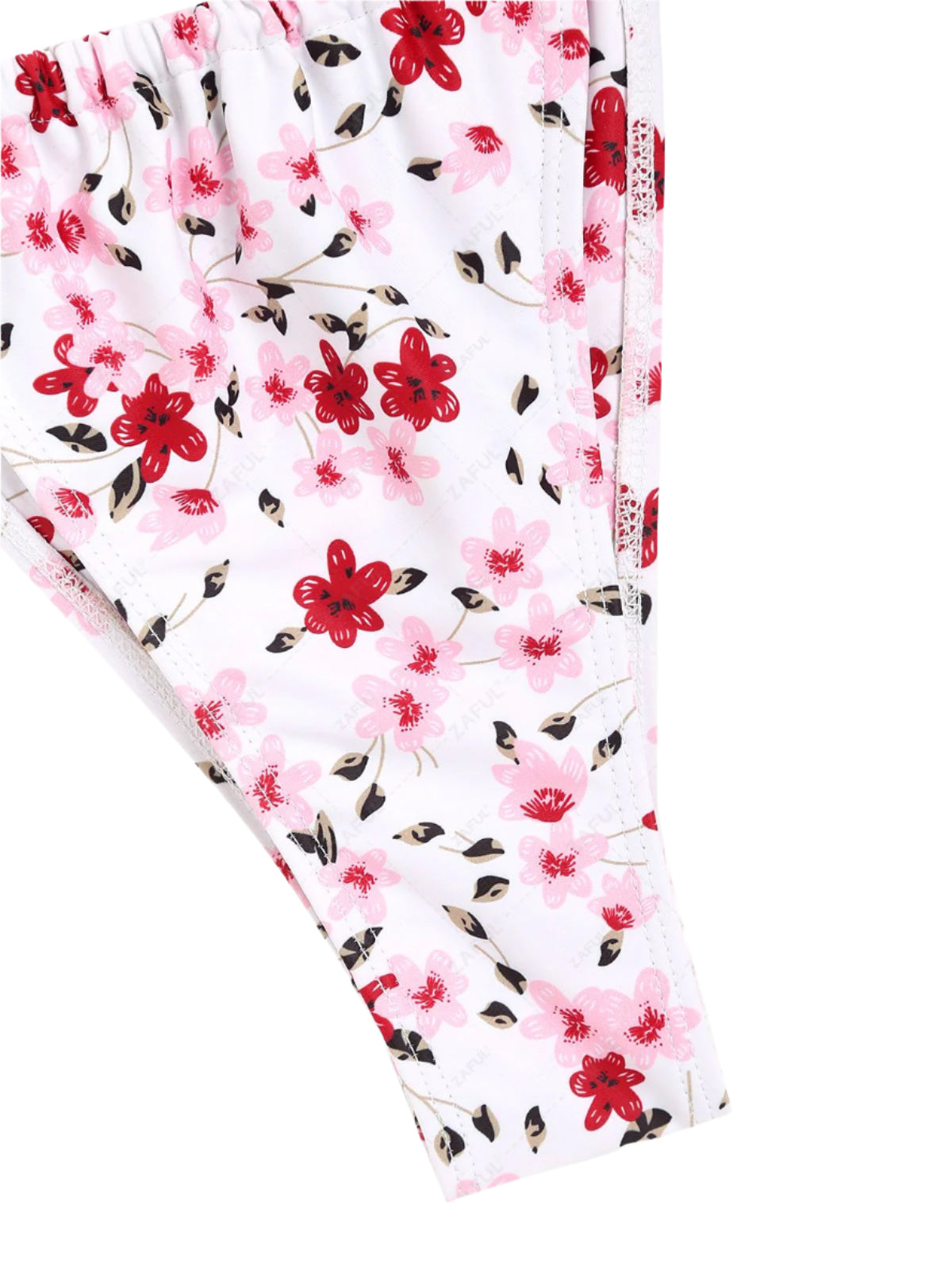 Zaful Two-piece underwired swimsuit, floral print