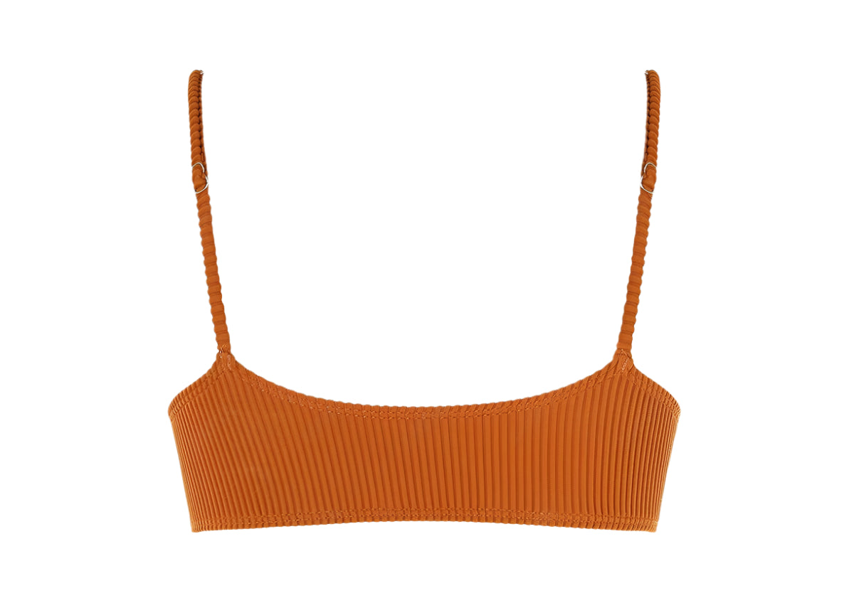 Zaful Bikini Top with Rings, Brown