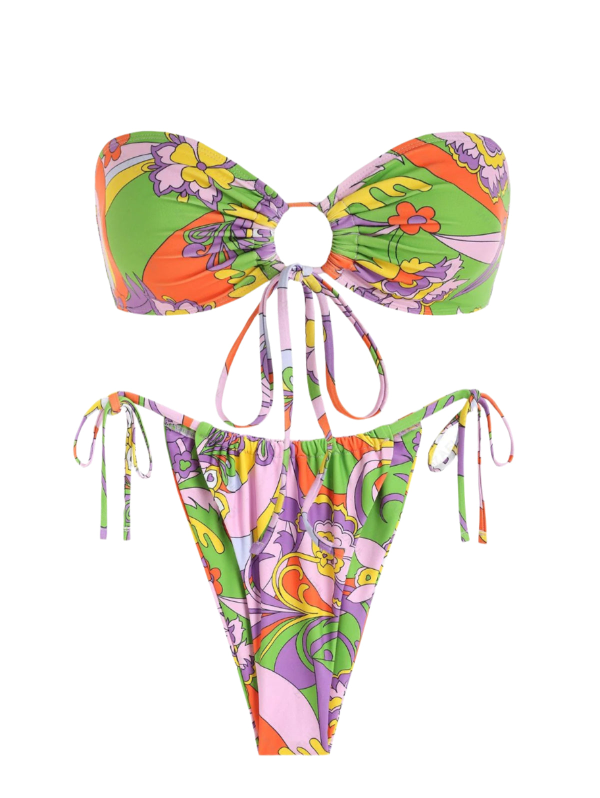 Zaful Swimsuit set season 2025, multi-colored
