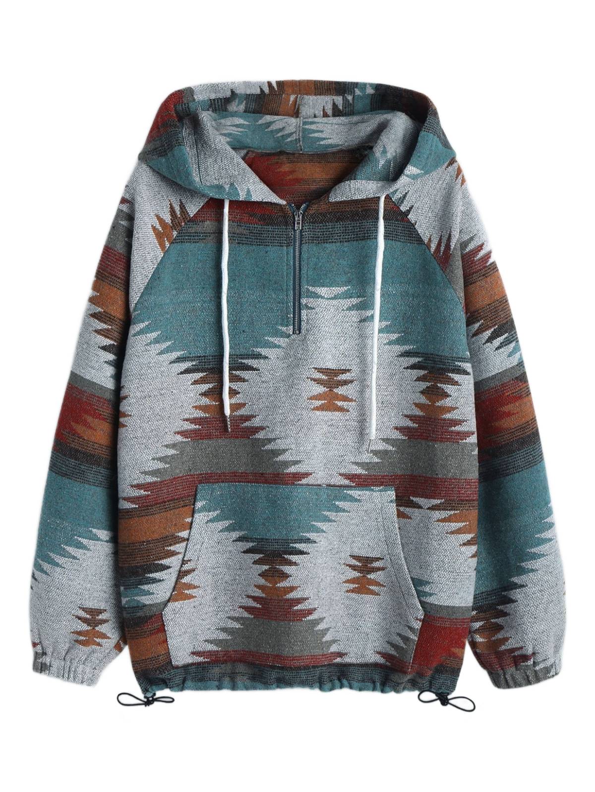 ZAFUL Дамски зимен суитчърт с етно мотиви