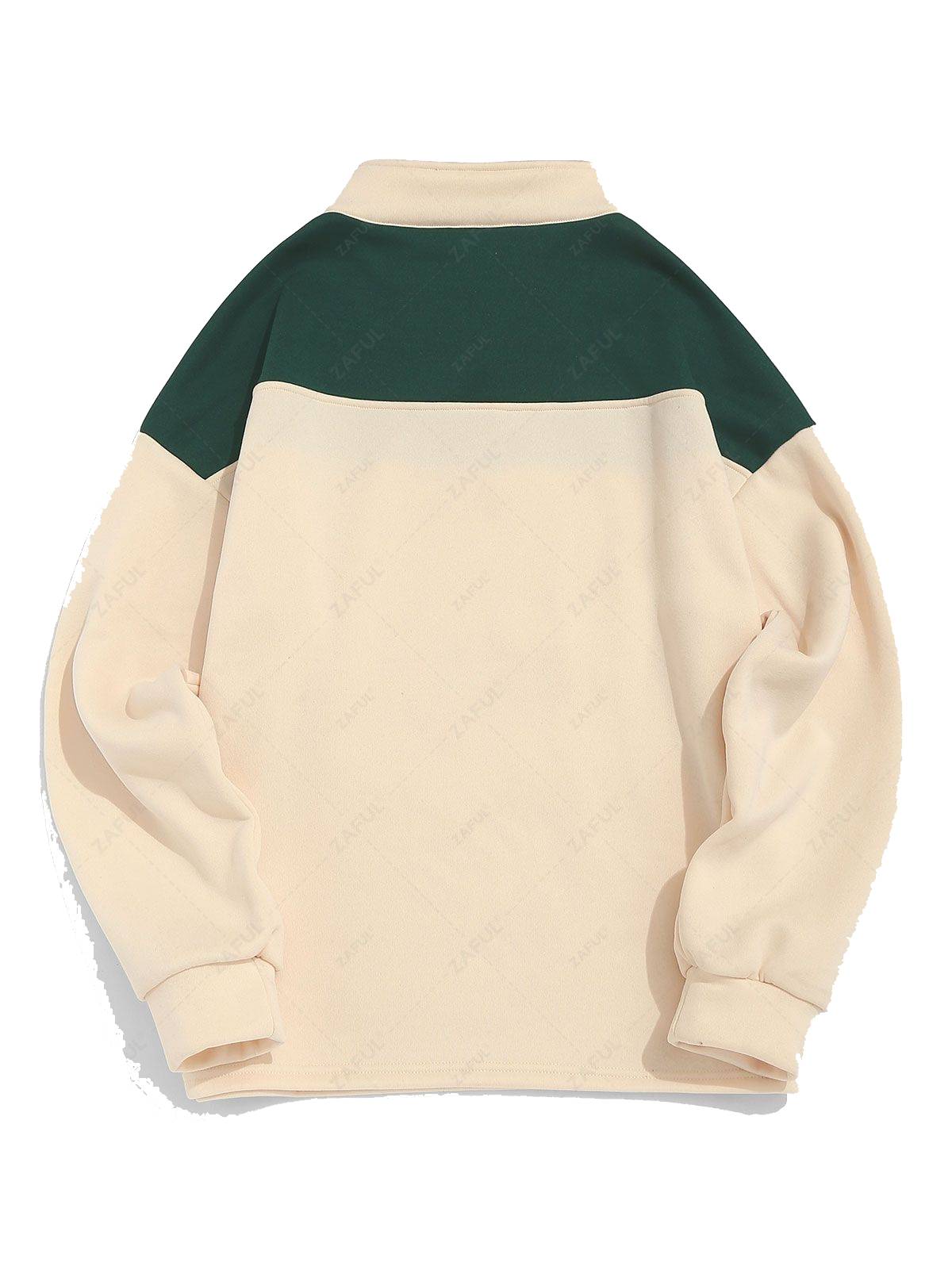 ZAFUL Мъжки поларен суитшърт с принт ALASKA