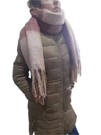 REPLAY Women's thick Autumn-Winter scarf, orange-yellow