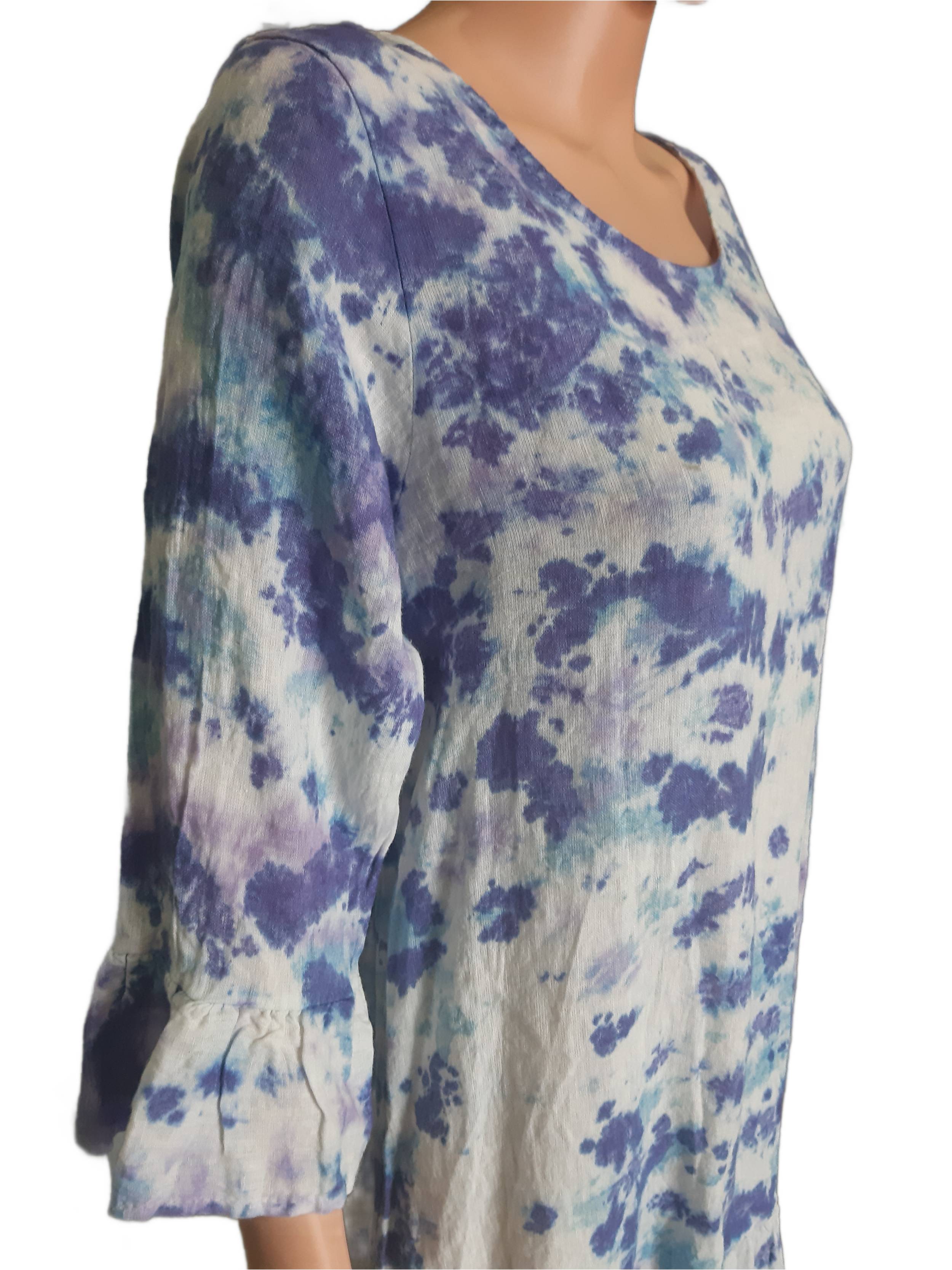 Pure Linen Women's linen tunic collection 2025, multi-colored