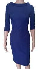 Women's elegant knitted dress Laura Bettini, dark blue