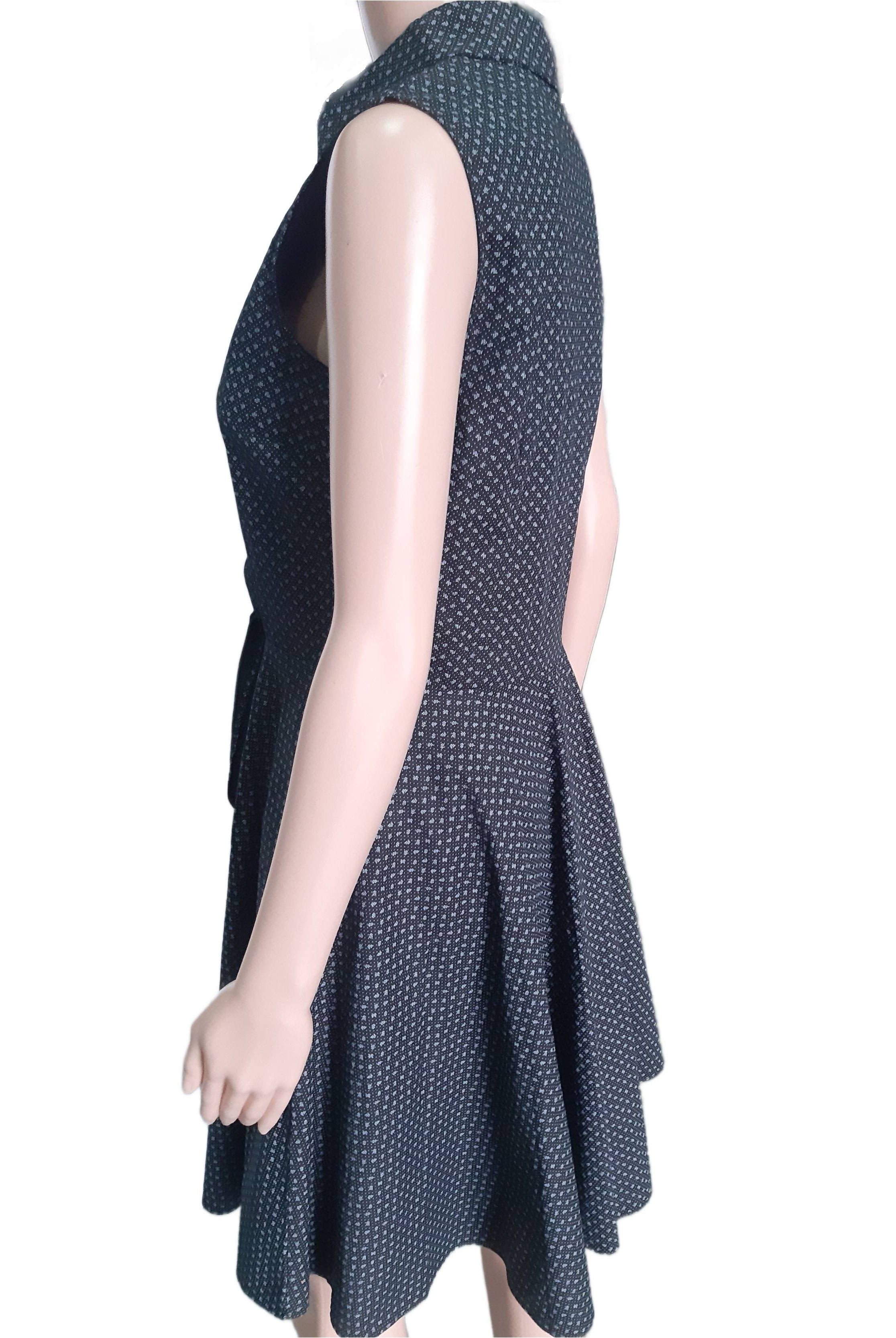 Women's elegant cotton dress Giorgio Di Mare, black