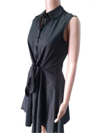Women's elegant cotton dress Giorgio Di Mare, black