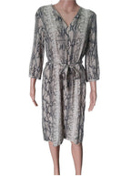 Women's dress Set with "Snakeskin" print