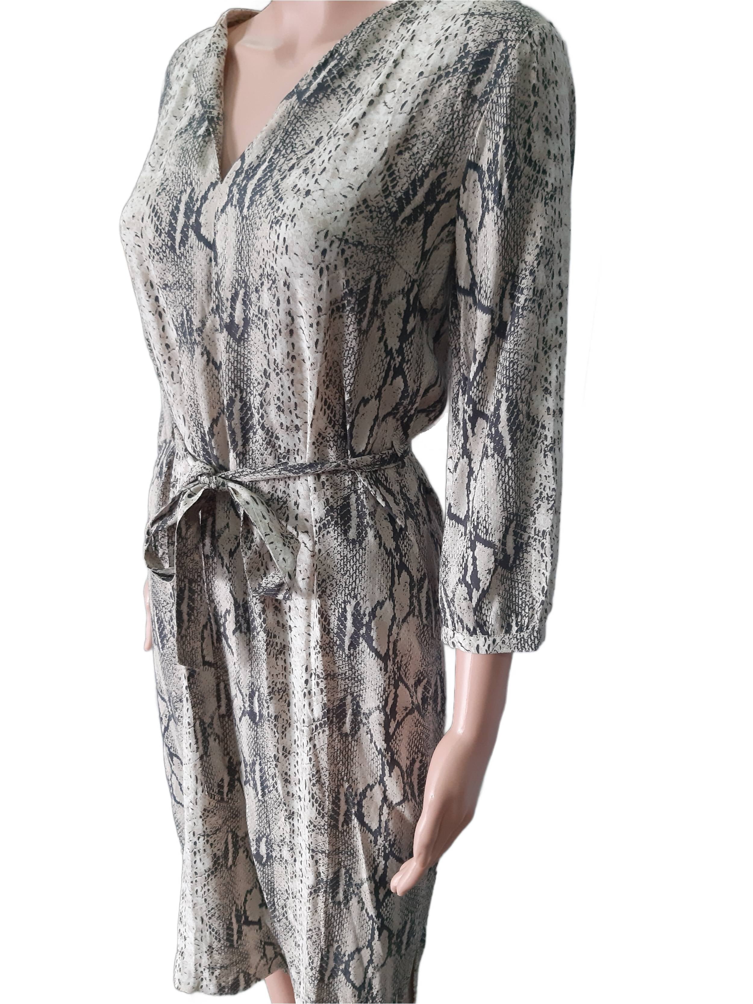 Women's dress Set with "Snakeskin" print