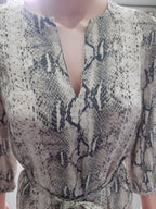 Women's dress Set with "Snakeskin" print