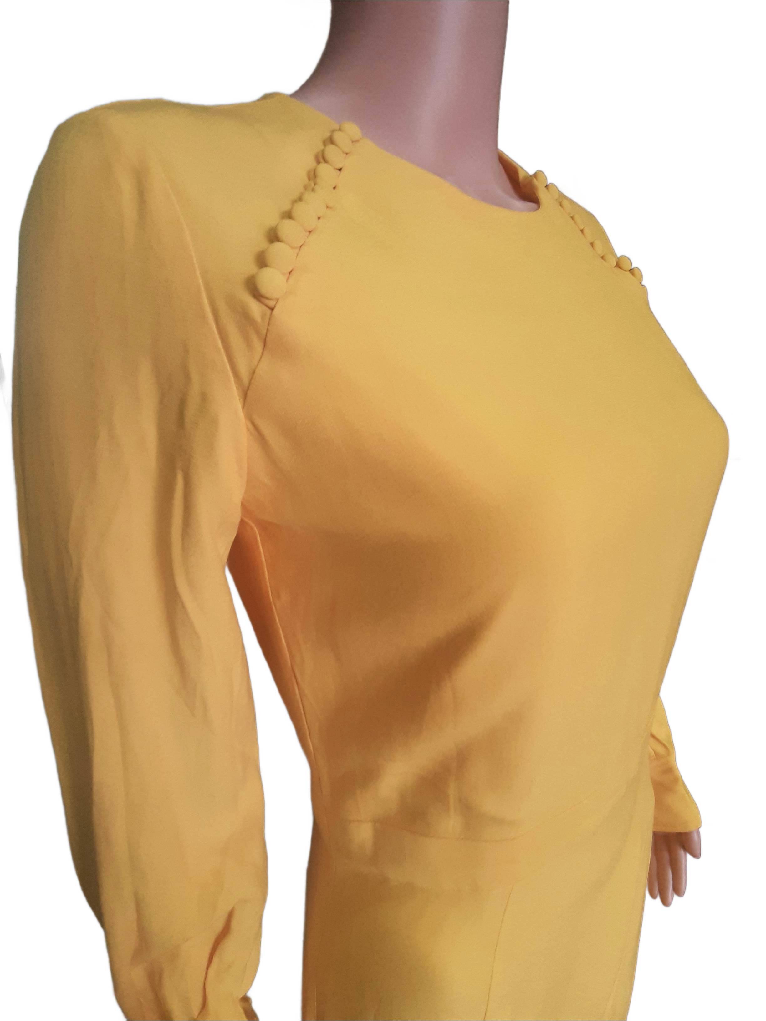Ivy &amp; Oak Elegant women's dress in yellow 