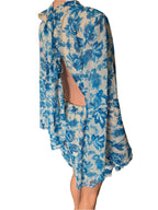 Women's spring-summer mini dress Raya, blue