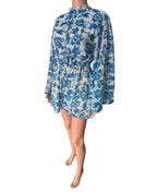Women's spring-summer mini dress Raya, blue