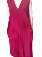 Vera Mont Women's pleated long dress, color Bordeaux