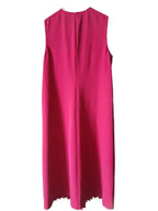 Vera Mont Women's pleated long dress, color Bordeaux
