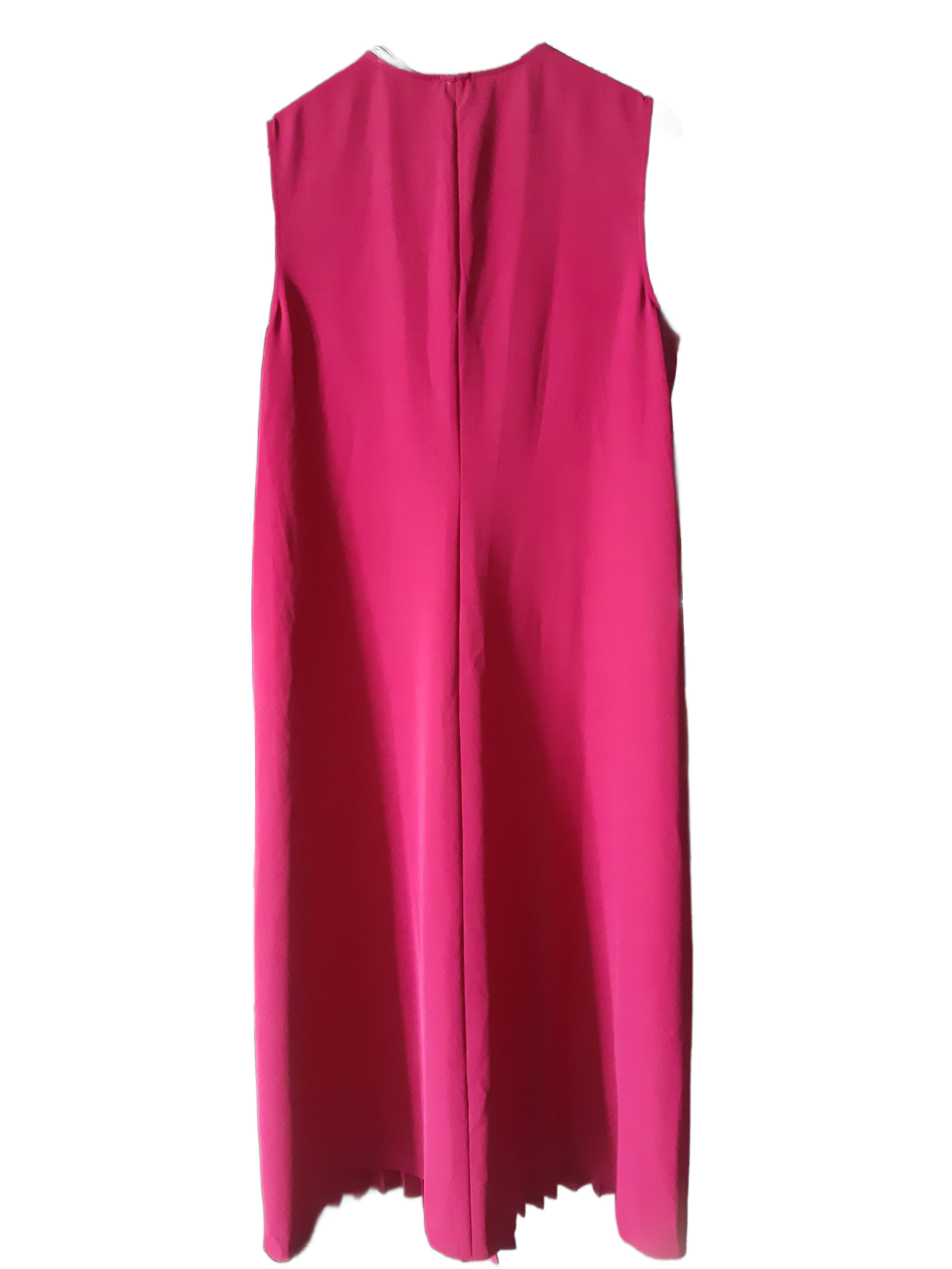 Vera Mont Women's pleated long dress, color Bordeaux