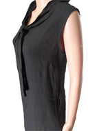 Summer linen dress in black, collection 2025