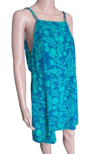 Khujo floral summer dress, blue-green