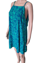 Khujo floral summer dress, blue-green