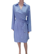 Apart Elegant wrap dress, blue