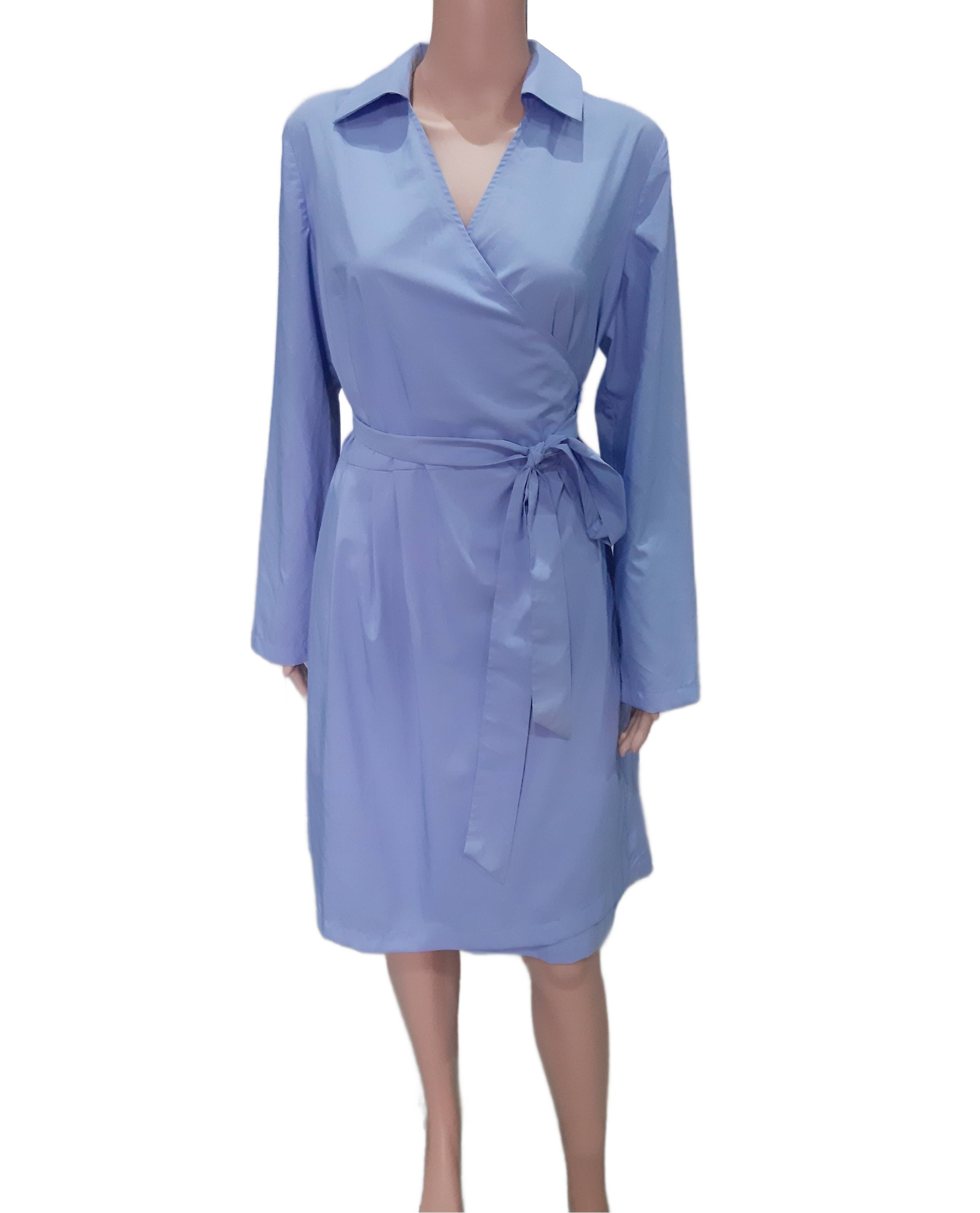 Apart Elegant wrap dress, blue