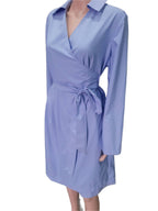 Apart Elegant wrap dress, blue