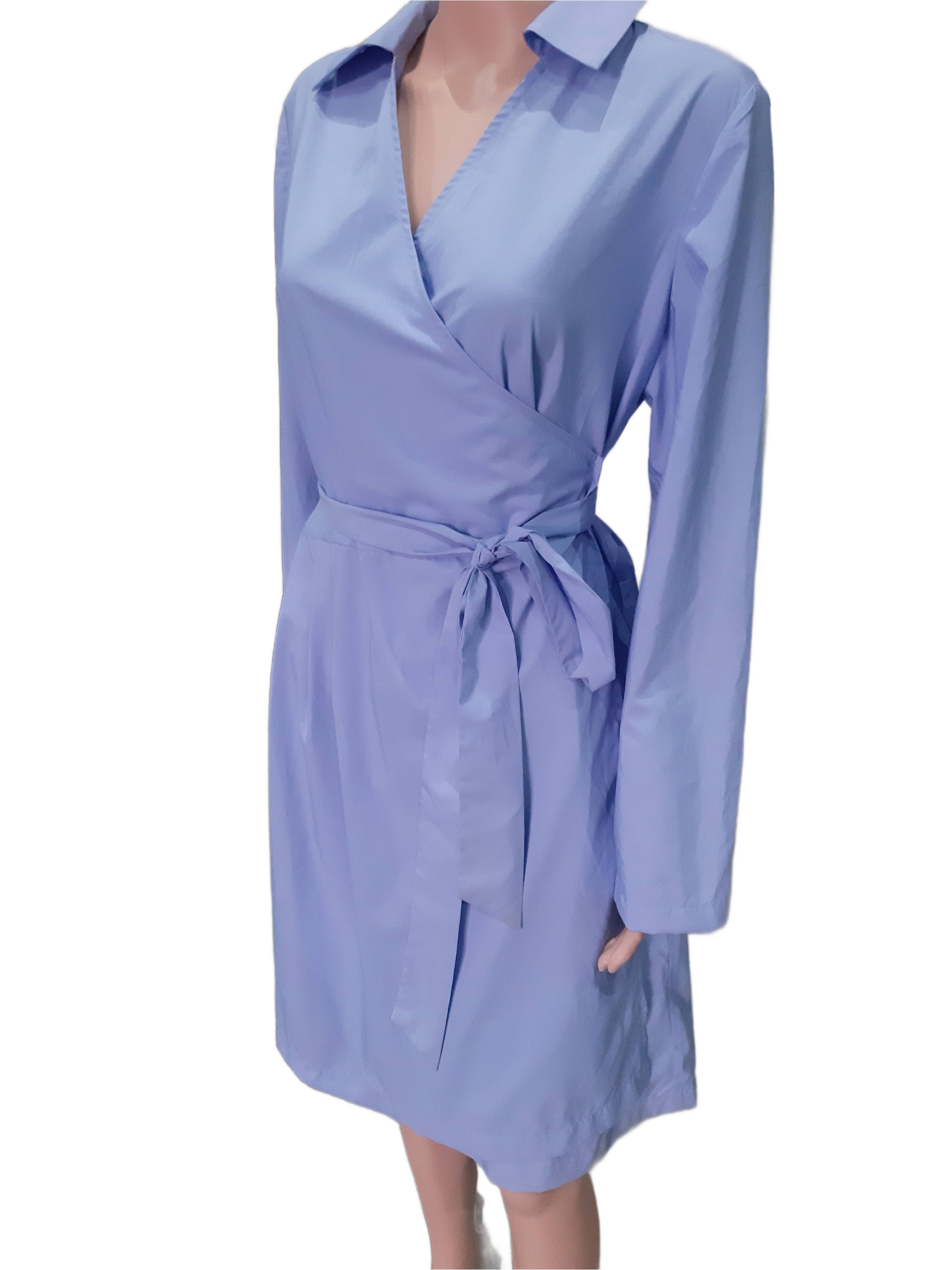 Apart Elegant wrap dress, blue