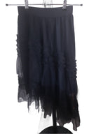Women's elegant black tulle skirt, black