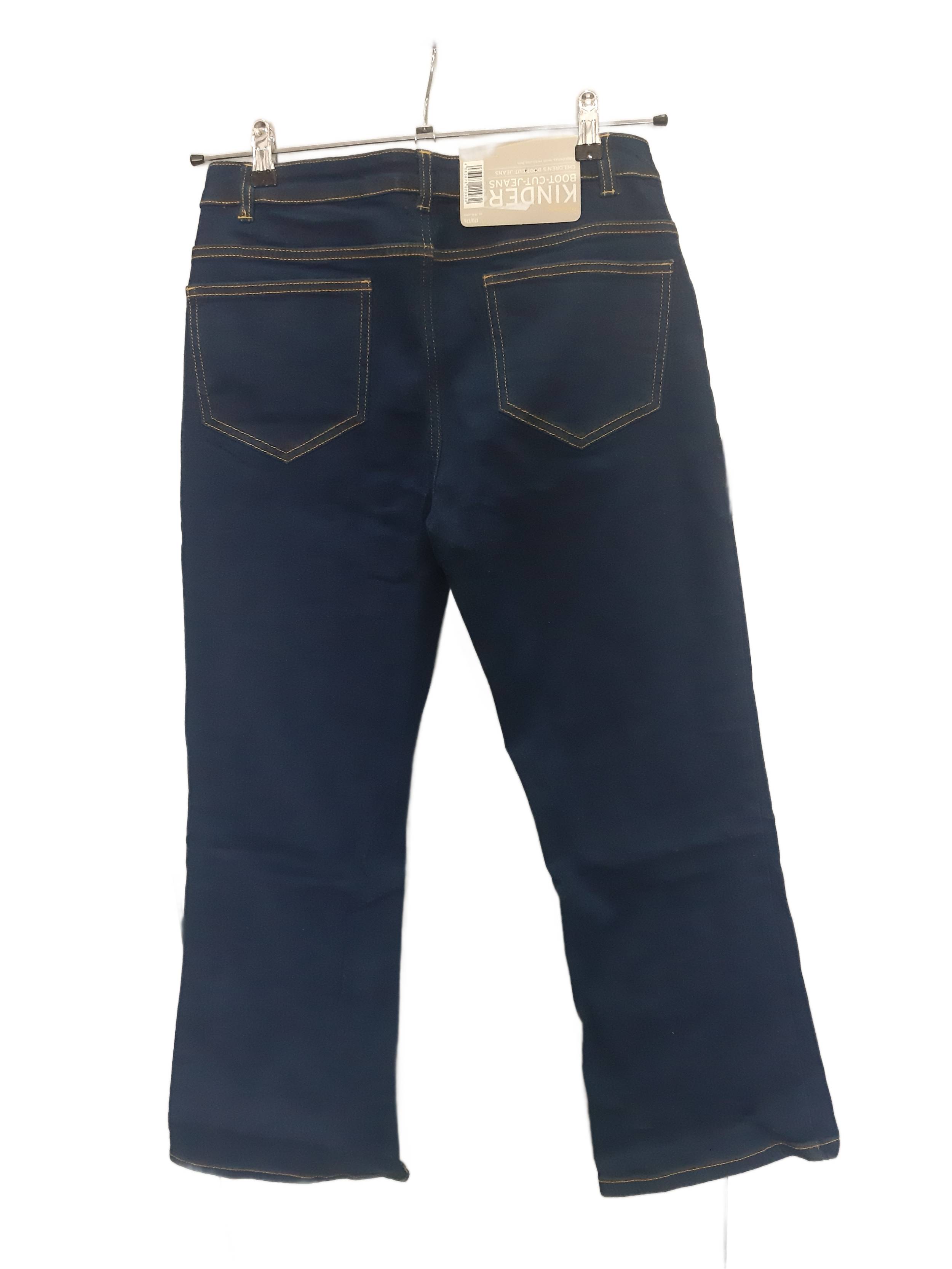 Children's cotton jeans, dark blue