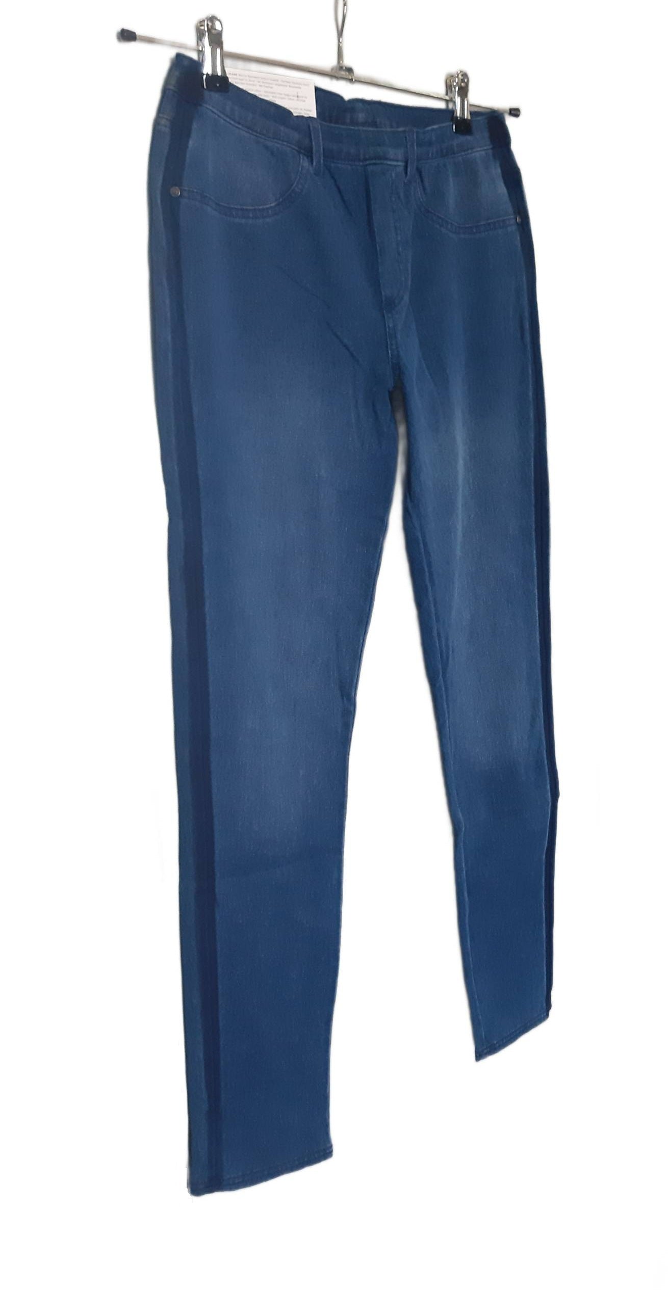 Children's cotton elastic jeans, dark blue