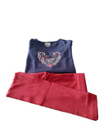 Set of 2 children's pajamas made of organic cotton 