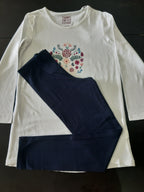 Set of 2 children's pajamas made of organic cotton 